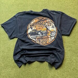 Biketoberfest Y2K Grunge 2012 Daytona Beach 20th Anniversary T-Shirt 3XL Black